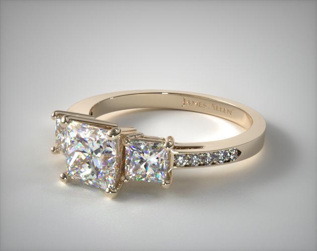 James allen discount 3 stone ring