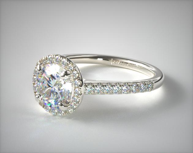 halo diamond wedding ring