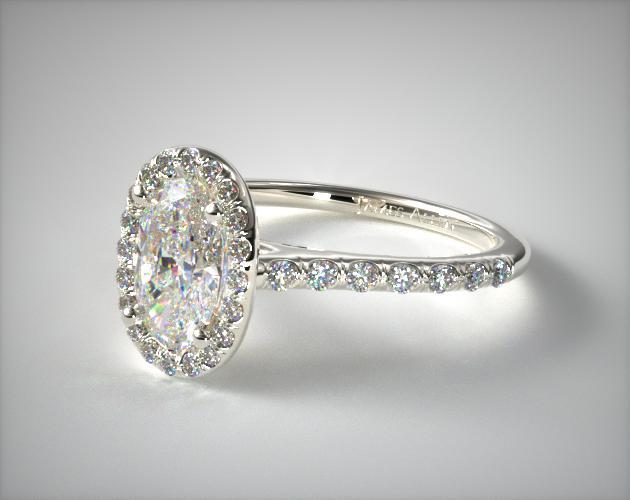 halo diamond wedding ring