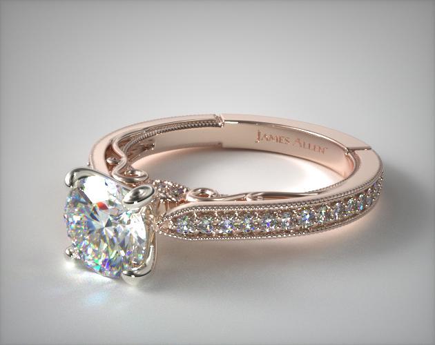 James allen rose hotsell gold engagement rings