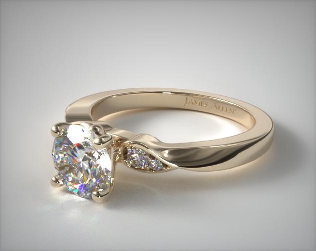 James allen yellow discount gold engagement rings