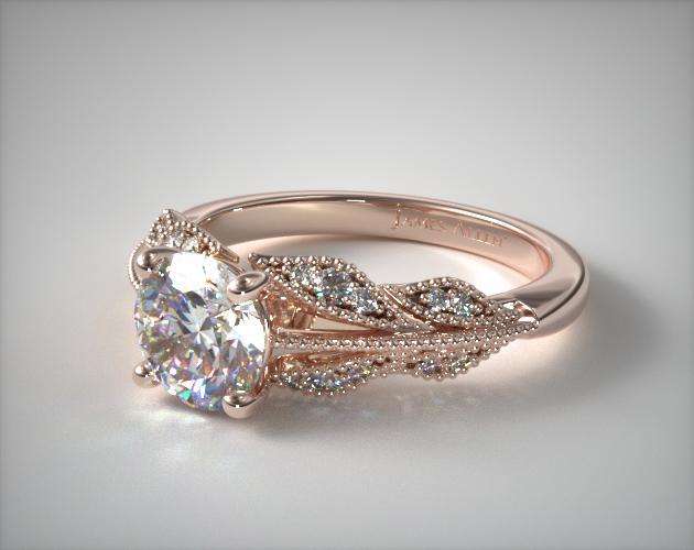  engagement  rings  vintage  14k rose gold  vintage  inspired  