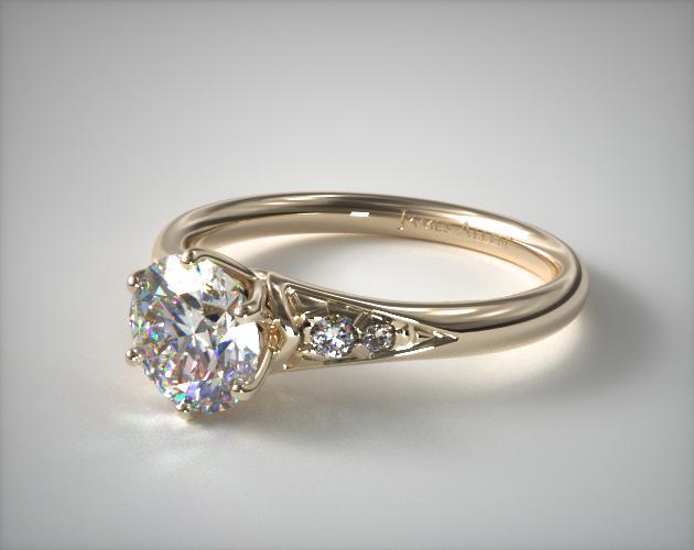 James allen yellow gold engagement rings deals