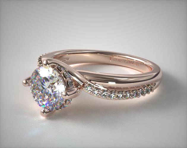 James allen rose outlet gold engagement rings