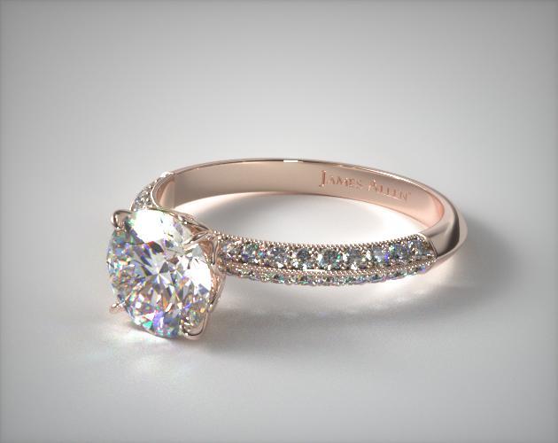 Knife edge sale micro pave ring