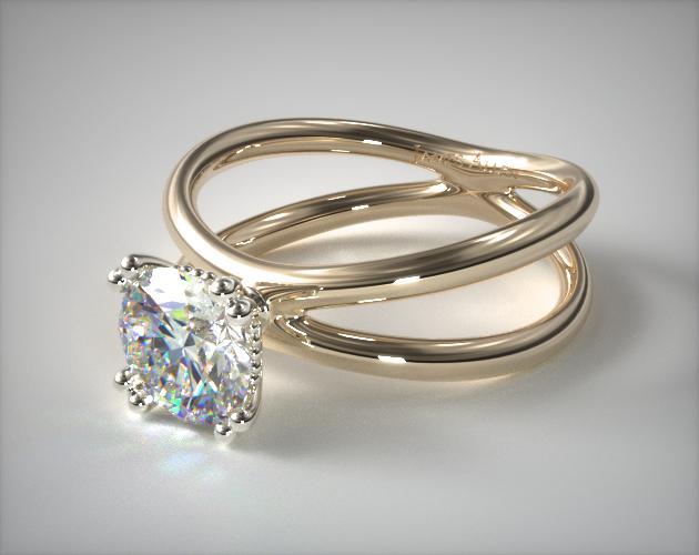 James allen yellow gold engagement rings cheap