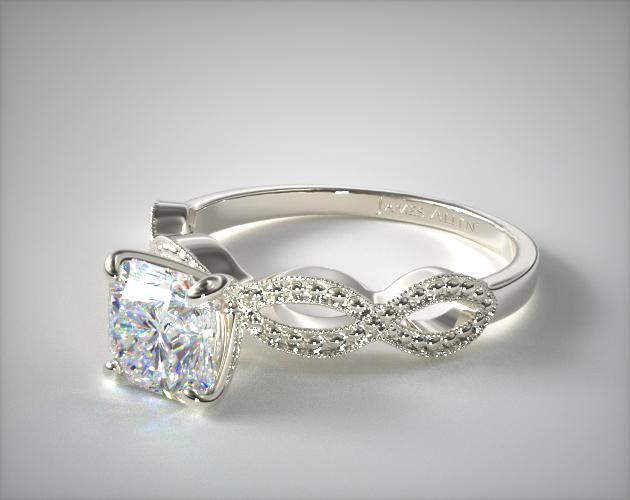 Vintage Infinity Engagement Ring 7