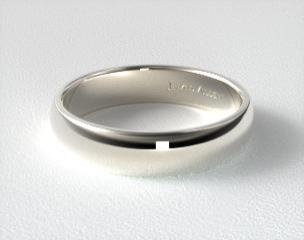 This 6mm traditional band has a classic inside and a lower dome surface on the outside that provides both a modern and classic profile.