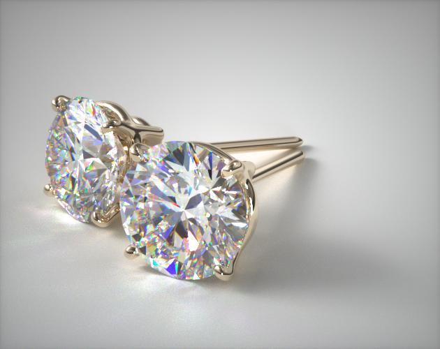 18k Yellow Gold Four G Earrings Mounting 18k Yellow Gold Four G Earrings Mounting