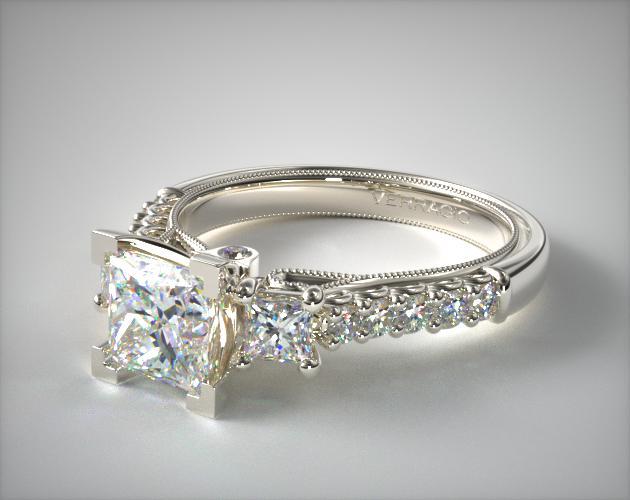 14K White Gold Classic Engagement Ring by Verragio