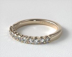 14K Yellow Gold Fishtail Matching Diamond Wedding Ring