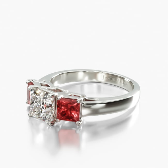 James allen 3 stone ring online