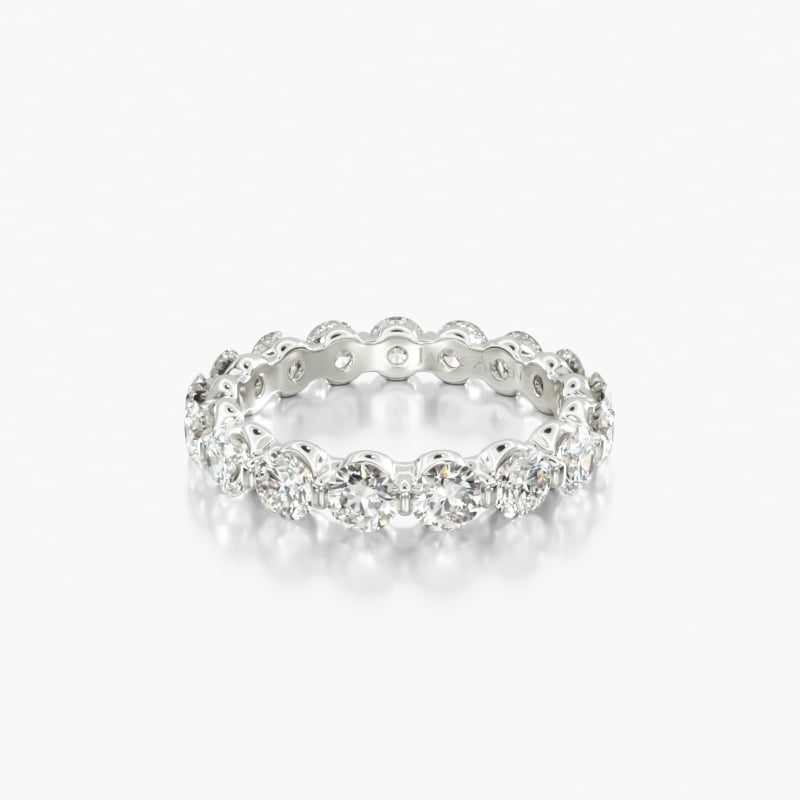 Platinum Ladies 1.50CTW.* Shared Prong Diamond Eternity Ring