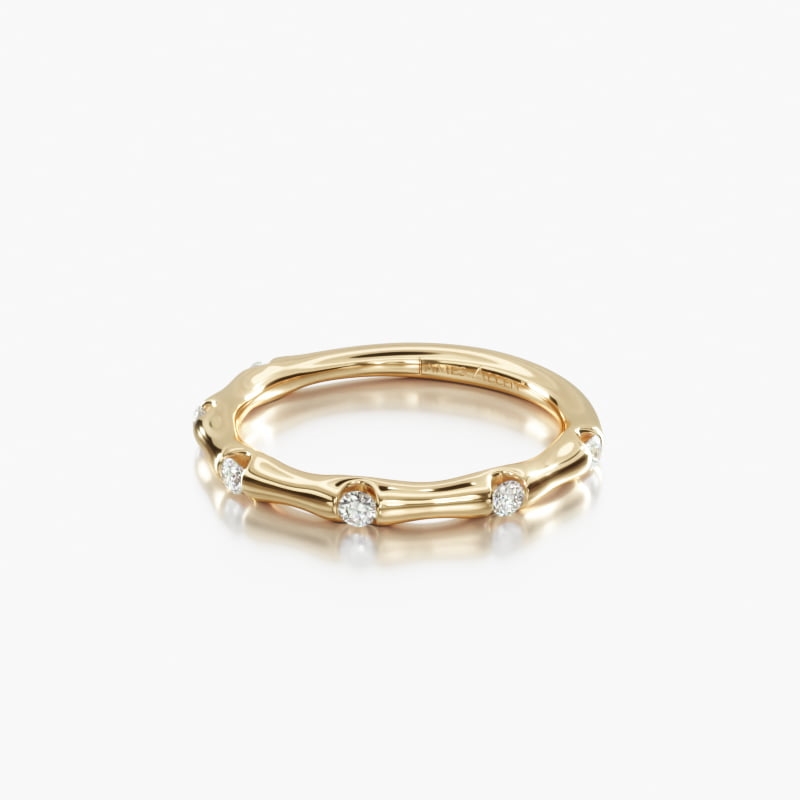 Gold store bamboo ring
