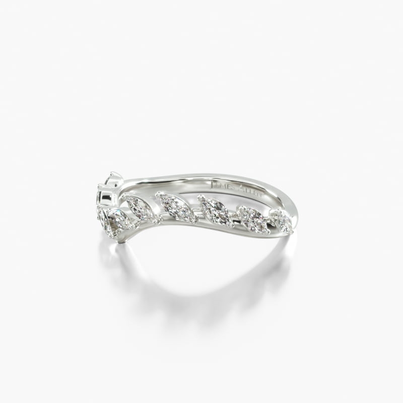 Platinum Diamond Vine Wedding Ring15139p