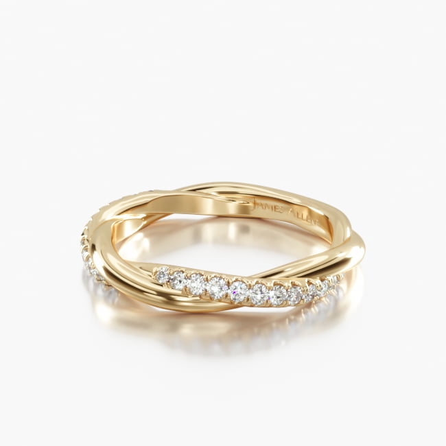 Designed to fit together, side by side, with the same shapes, sizes and setting styles of the wedding ring. A breathtaking inspiration!