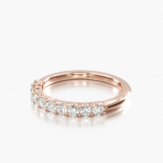 14K Rose Gold Prong Set Diamond Wedding Ring (.30 CTW.)