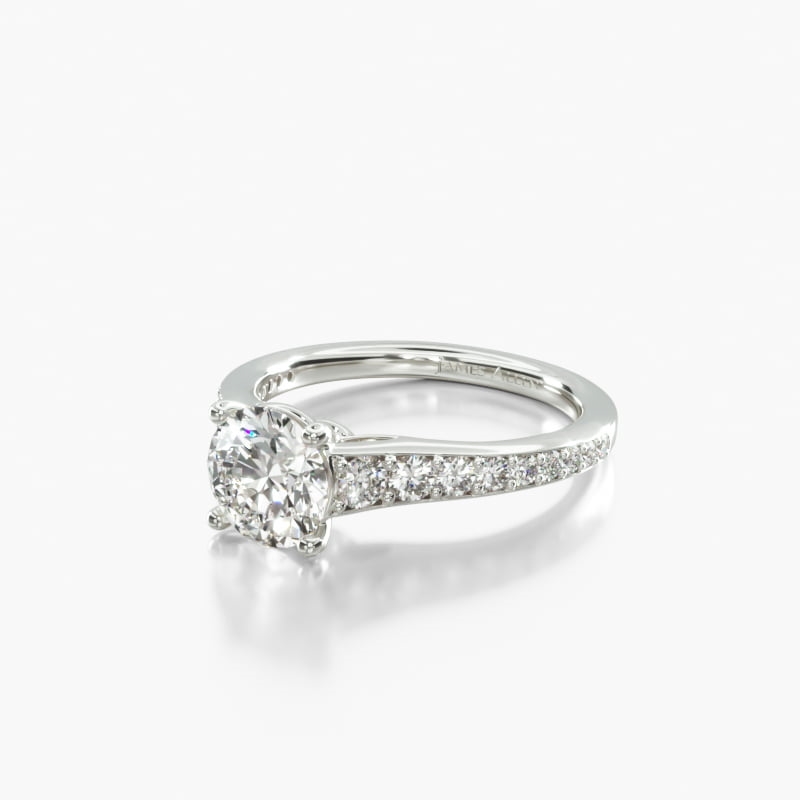 Platinum Inspired Diamond Engagement Ring