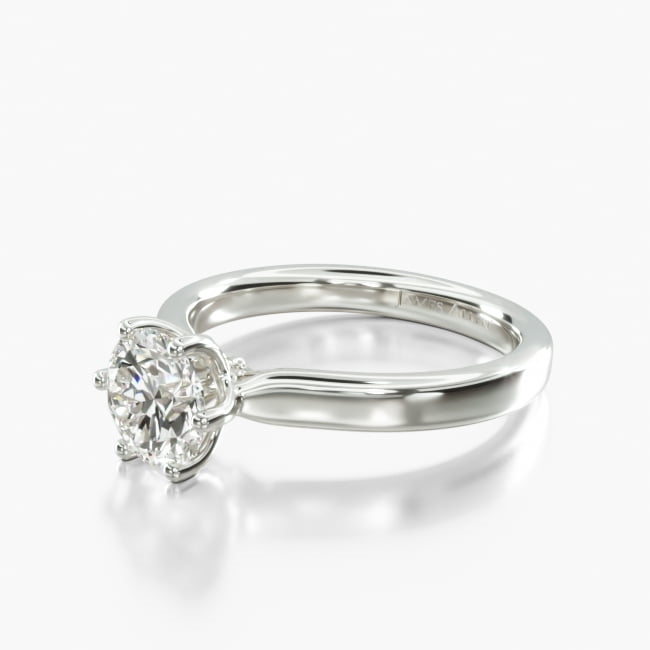 Platinum Intricate Basket Engagement Ring