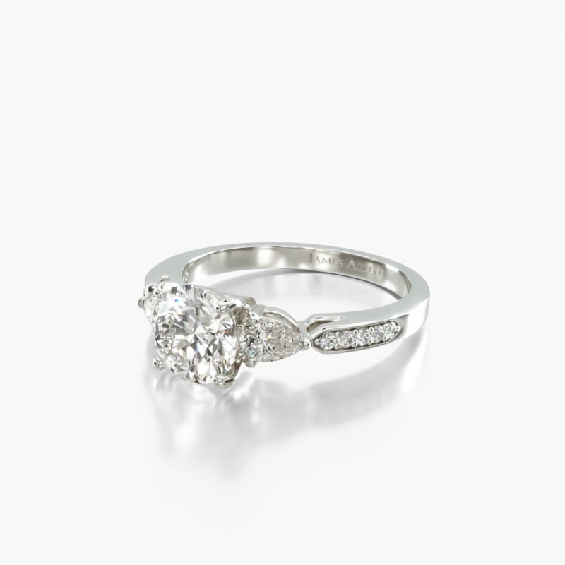 James allen 3 stone ring store