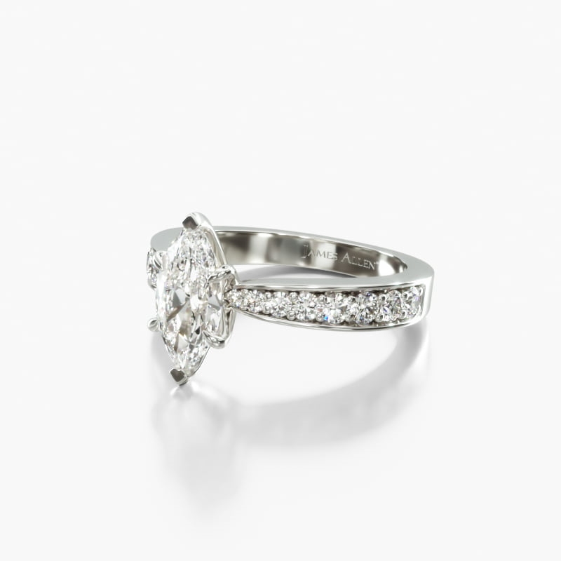 18K White Gold Perfect Pavé Engagement Ring