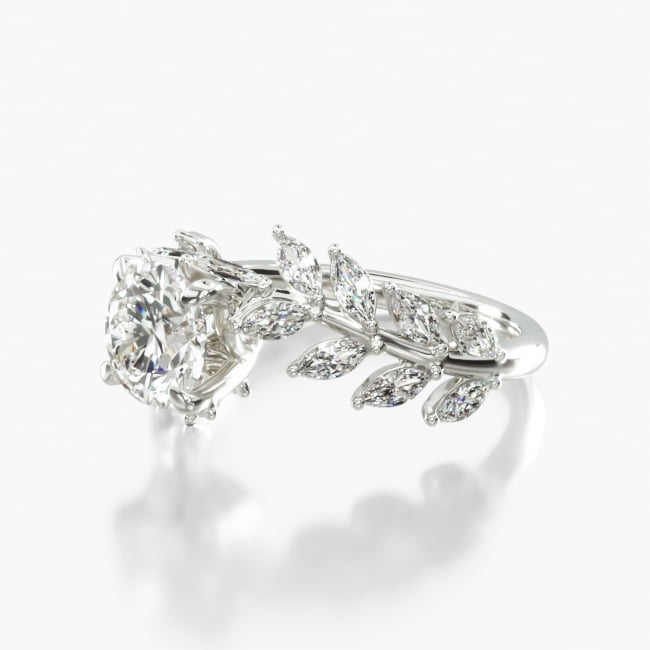 Platinum Diamond Vine Wedding Ring15139p
