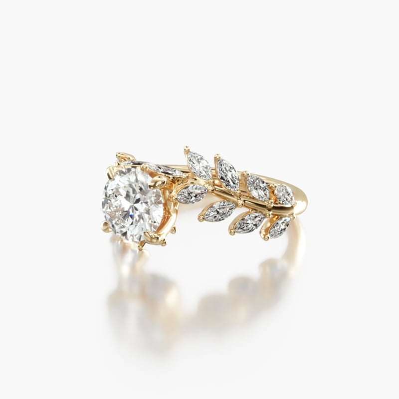 James allen yellow gold engagement rings sale