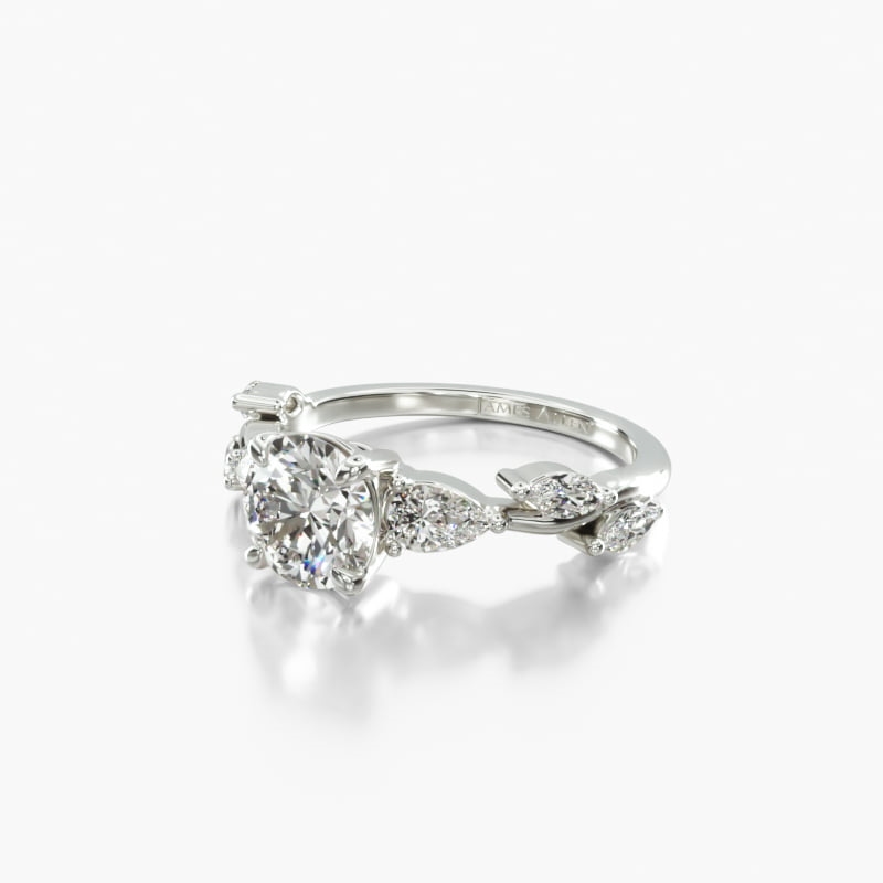 James allen 14k white deals gold engagement ring