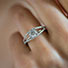 14K White Gold Per Lei Split Shank Diamond Engagement Ring Style