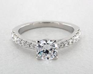 Jeff Cooper

Love Grows Bigger. Our Tammy Engagement Ring features stunning pavé set round diamonds with a tapered design starting from smaller to larger. This unique design allows your center stone to be the star. The Tammy Wedding Band is the perfect partner, with its matching brilliant diamonds. Hand crafted in either Platinum, 18K or 14K Gold.