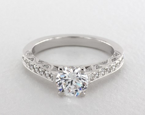 14K White Gold Hudson Engagement Ring by Jeff Cooper