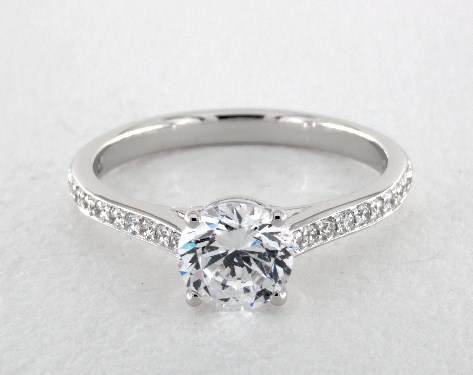 18K White Gold Carie Engagement Ring by Jeff Cooper