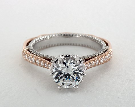 engagement rings verragio 18k white gold and rose gold venetian engagement ring by verragio item 54676 - Rose Gold And White Gold Wedding Rings engagement rings verragio 18k white gold and rose gold venetian engagement ring by verragio item 54676 - Rose Gold And White Gold Wedding Rings