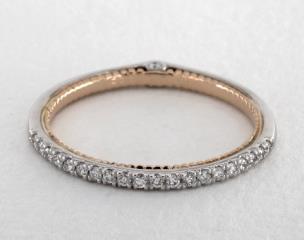 18K White and Rose Gold Couture Wedding Band