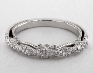 18K White Gold Insignia Wedding Band