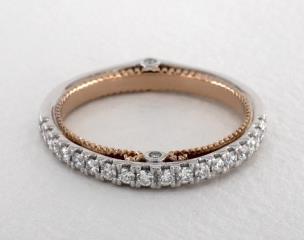 Platinum and Rose Gold Couture Wedding Band