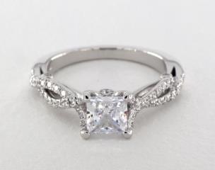 14K White Gold Insignia Engagement Ring by Verragio