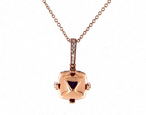 sugarloaf gold diamond 18k necklace rose necklaces