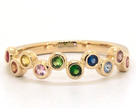 rainbow gemstone ring