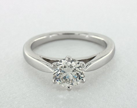 18K White Gold Solitaire DYO ER Setting
