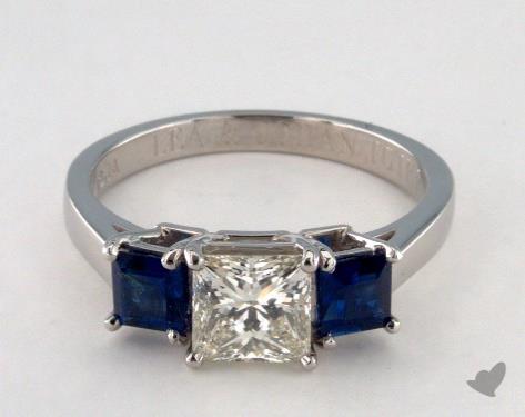 Platinum Three Stone Setting