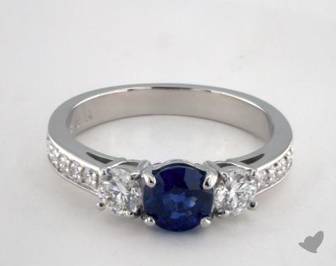 Platinum Three Stone Setting
