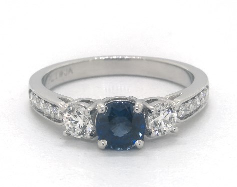 Platinum Three Stone Setting
