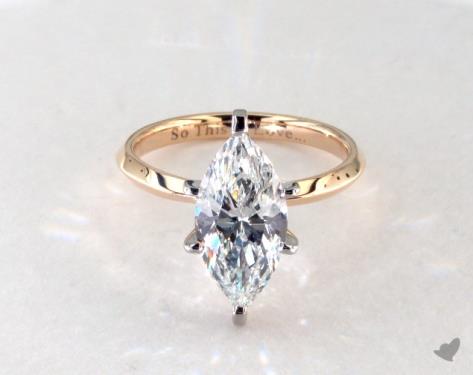 14K Yellow Gold Solitaire Setting