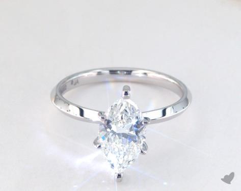 14K White Gold Solitaire Setting