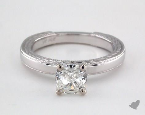 14K White Gold Solitaire Setting