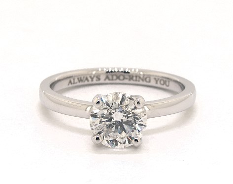 14K White Gold Solitaire Setting