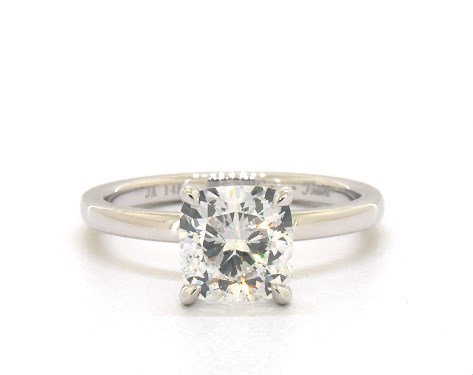 14K White Gold Solitaire DYO ER Setting