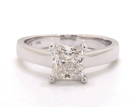 18K White Gold Solitaire Setting
