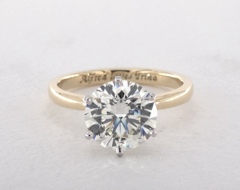 18K Yellow Gold Solitaire Setting